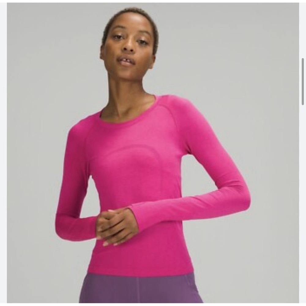 Lululemon Swiftly Tech 2.0 Race Length Long Sleeve Sonic Pink 6 Yoga Athletic